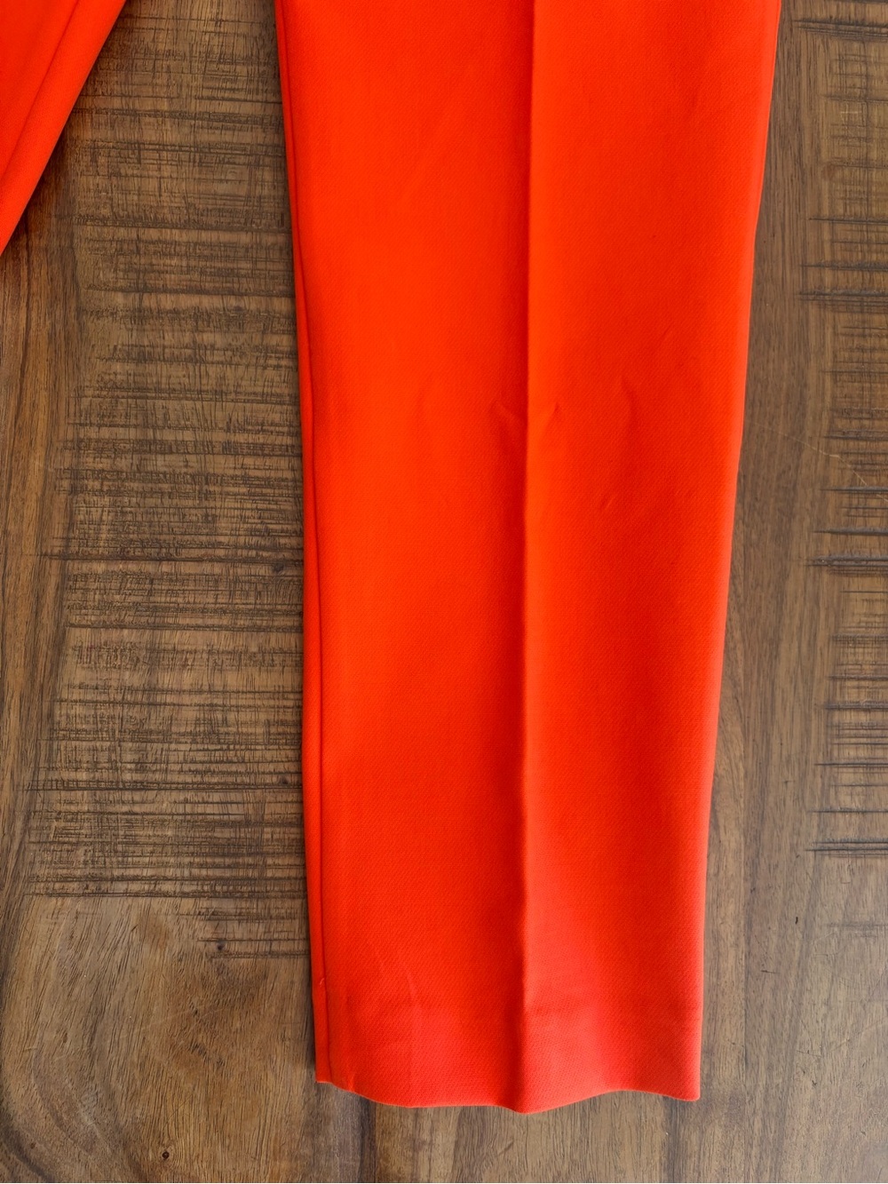 Ann Taylor Bright Orange Eva Straight-Leg Trousers NWT 10 - Picture 3 of 5